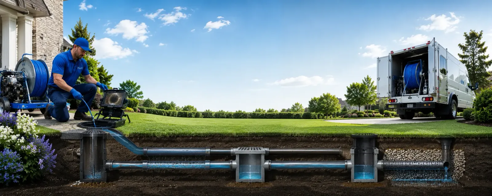 Outdoor drain cleaning information for Brownville, ME